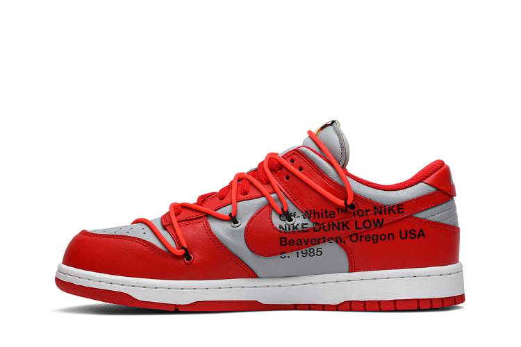 Off-White x Dunk Low 'University Red' | GOAT