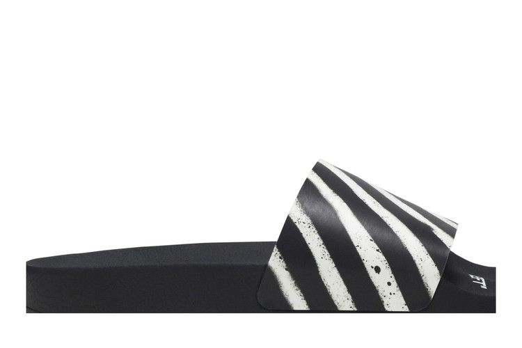 Buy Off-White Spray Stripes Slider 'Black White