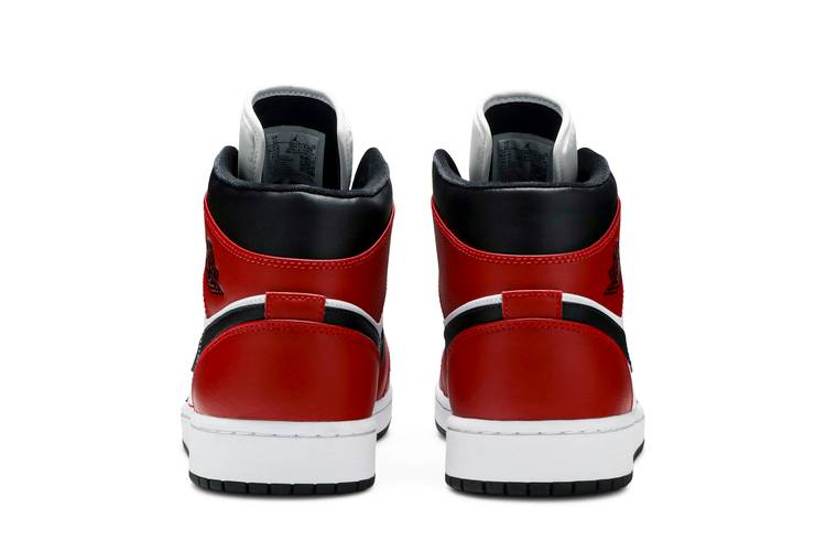 Nike Air Jordan 1 Retro Mid Chicago Toe Red White Black GS UK 3 4 5 US New