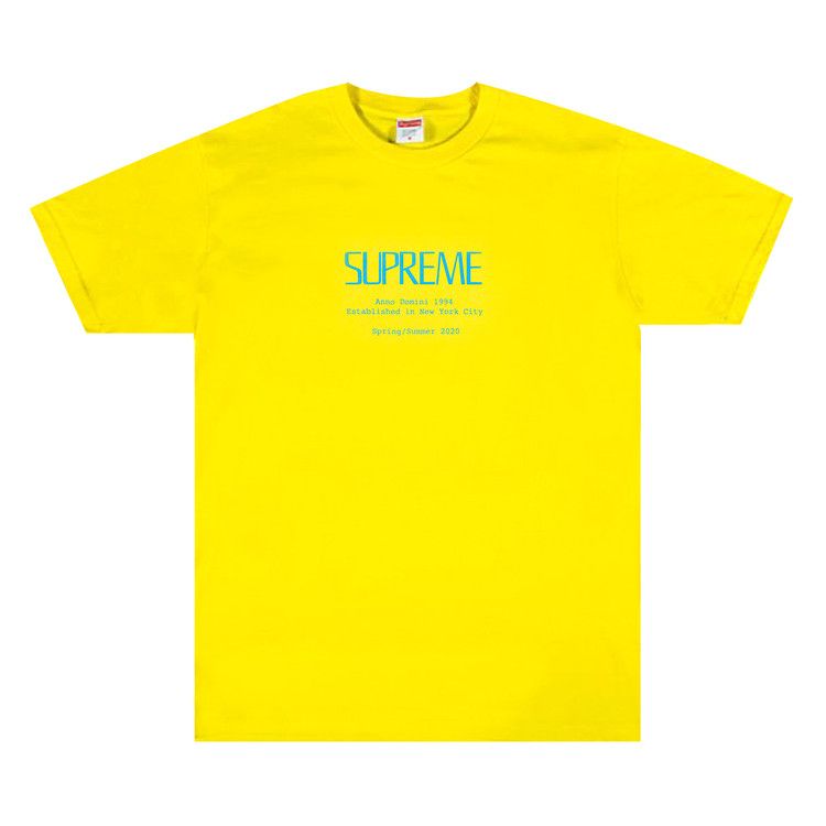 Supreme Anno Domini T-Shirt Yellow