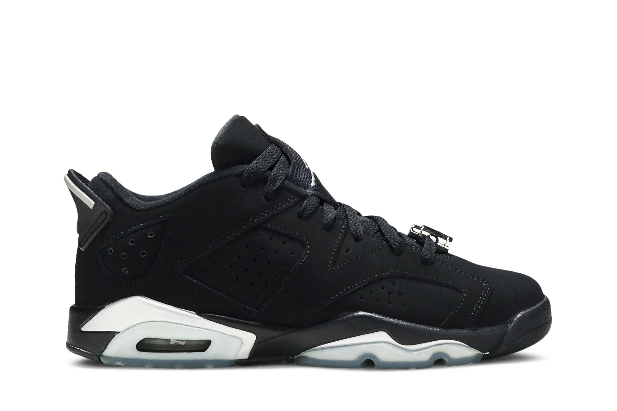 Pre-owned Air Jordan 6 Retro Low Bg 'chrome' In Black