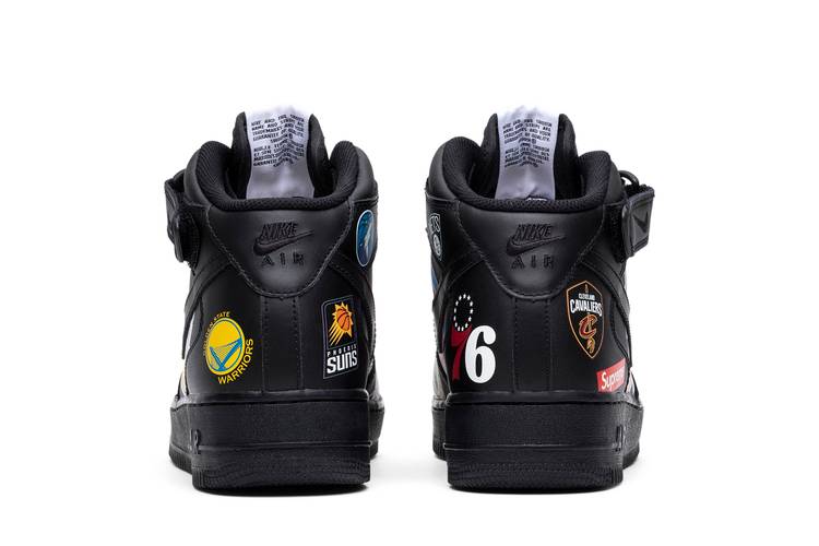 Nike Supreme x NBA x Air Force 1 Mid 07 'Black