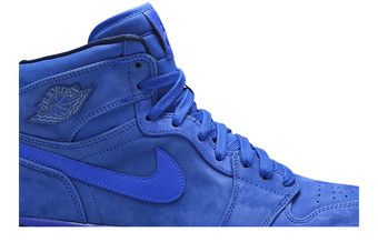 Nike air jordan 1 retro high blue suede best sale