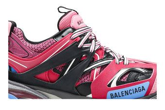 Pink and blue sales balenciaga track sneakers