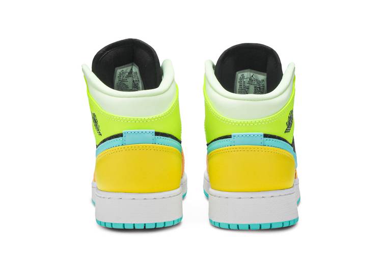 Nike Air Jordan 1 Mid Se (gs) Grande Niños Bq6931-037 Tamaño