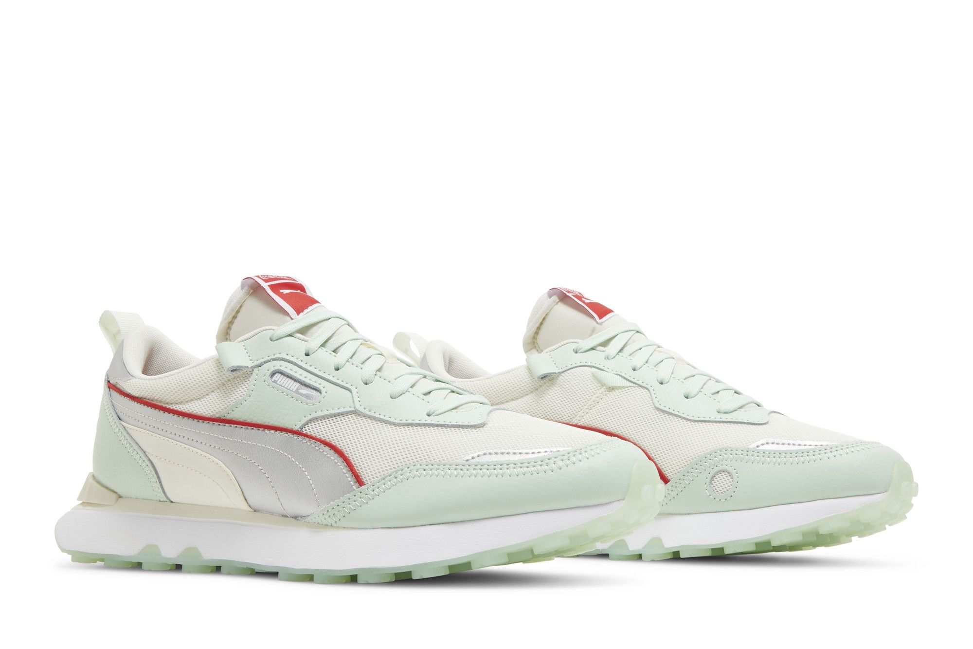 Pre-owned Puma Coca-cola X Rider Fv Le 'gossamer Green Silver'