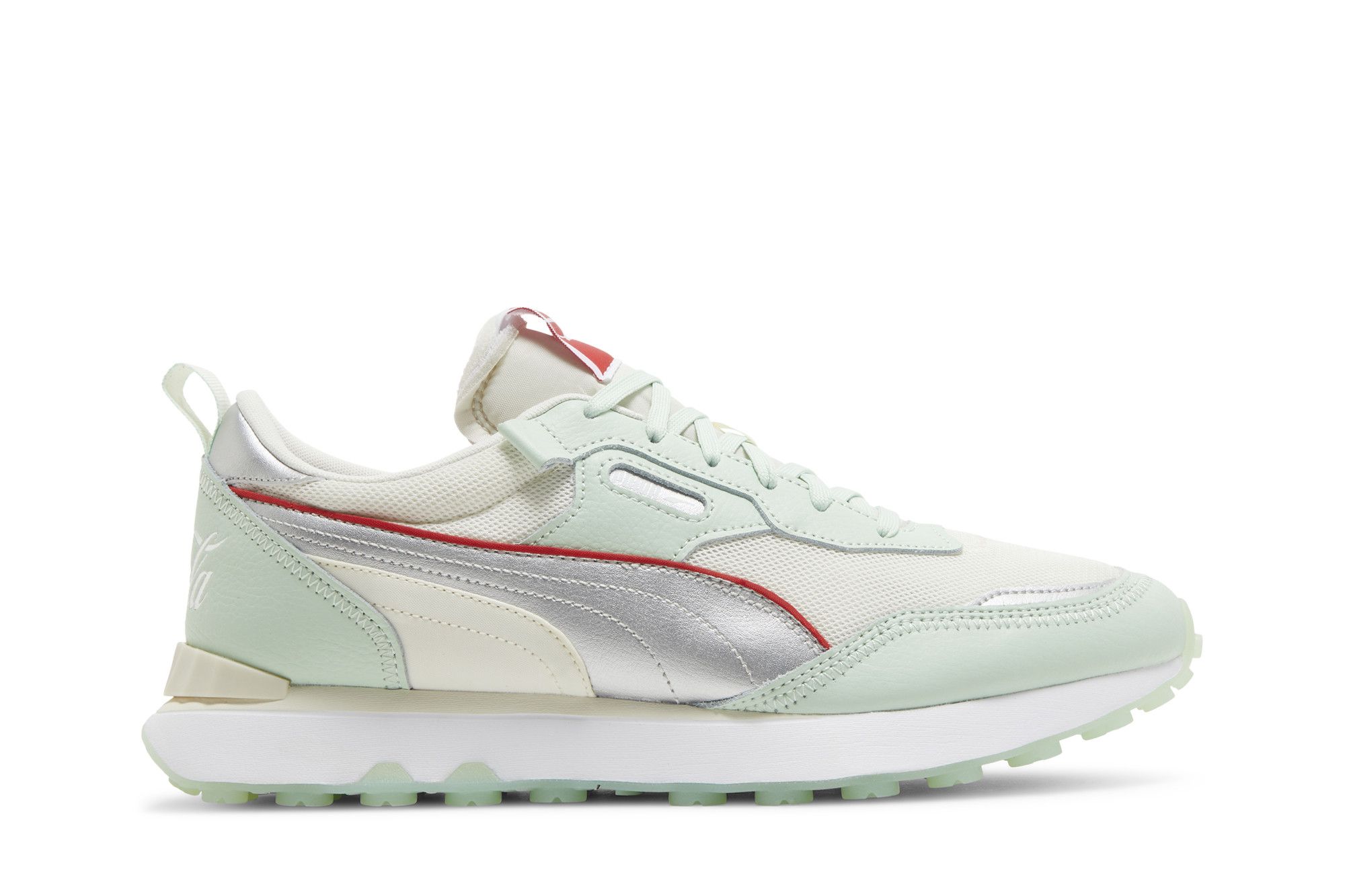 Pre-owned Puma Coca-cola X Rider Fv Le 'gossamer Green Silver'