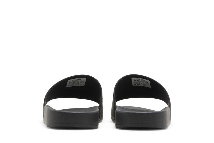 Balenciaga Pool Slides Repeat Logo - Black Silver