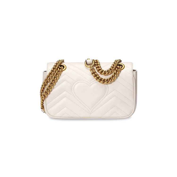 ★GUCCI★ GG Marmont Mini Shoulder Bag White 446744DTDIT9022 Buy Gucci GG Marmont Matelassé Mini Bag 'White' - 446744