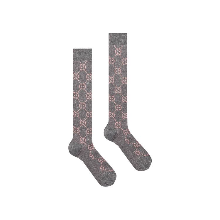 Buy Gucci Lamé GG Socks 'Grey' - 476525 3G199 1372 | GOAT