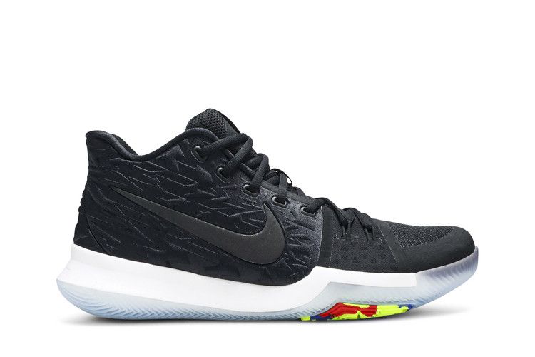 Kyrie 3 clearance black red yellow