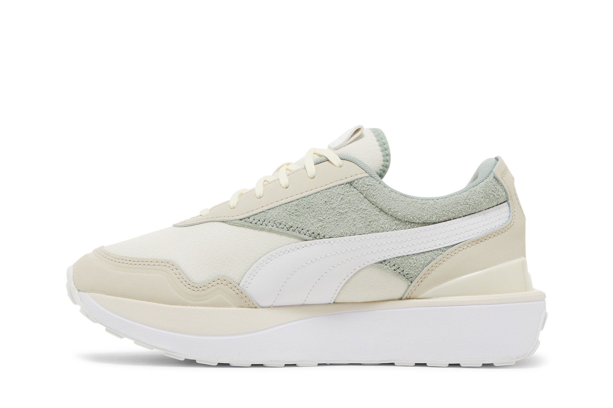 Pre-owned Puma Wmns Cruise Rider Soft 'white Peyote'