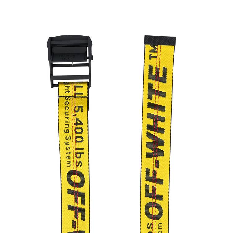 Off-White Yellow/Black Nylon Industrial Belt Off-White