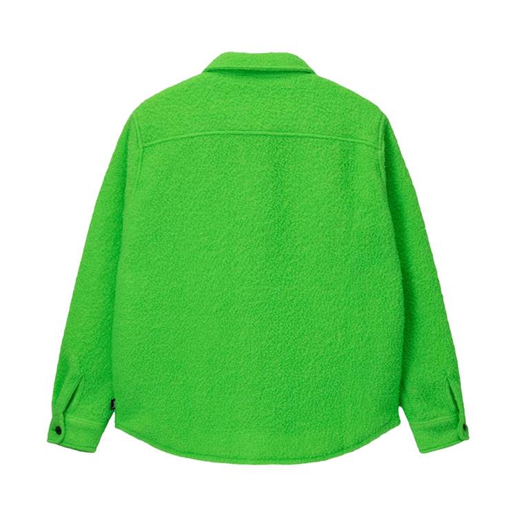 Buy Stussy Casentino Wool Cpo Shirt 'Lime' - 1110272 LIME | GOAT