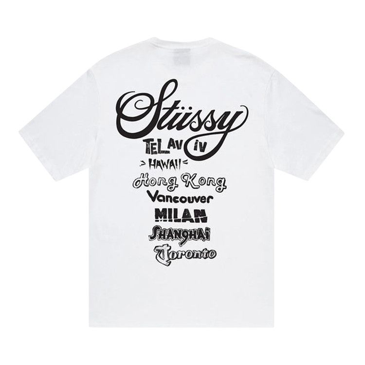 Buy Stussy Tour Tee 'White' - 1904877 WHIT | GOAT