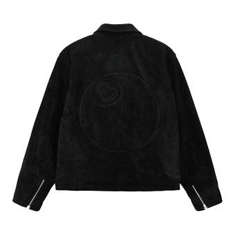 Buy Stussy 8 Ball Suede Bing Jacket 'Black' - 115696 BLAC | GOAT