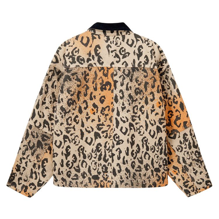Stussy Washed Canvas Shop Jacket Leopard