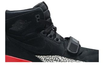 Jordan legacy 312 black fire clearance red