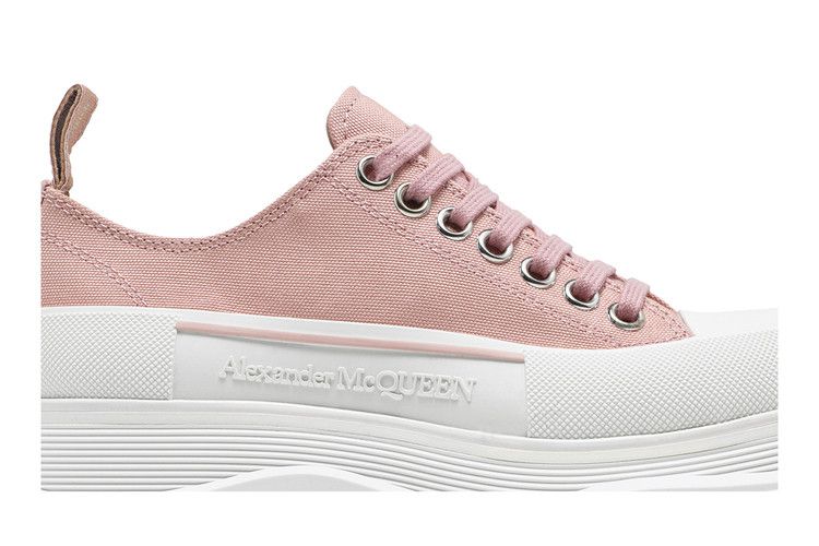 Buy Alexander McQueen Wmns Tread Slick Lace Up 'Magnolia' - 611705