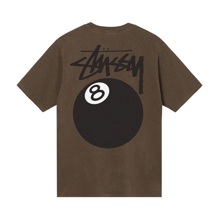 Stussy 8 Ball Pigment Dyed T-Shirt Coffee