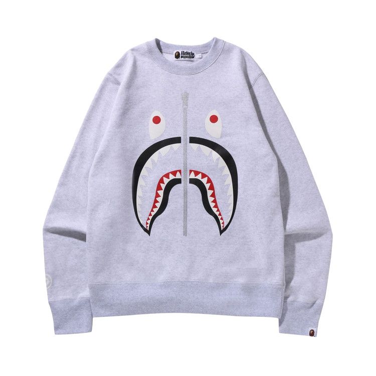 Bape Shark Crewneck Grey