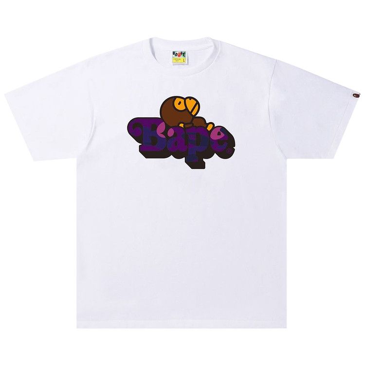 Bape Color Camo C Milo On Tee 'white/Purple'