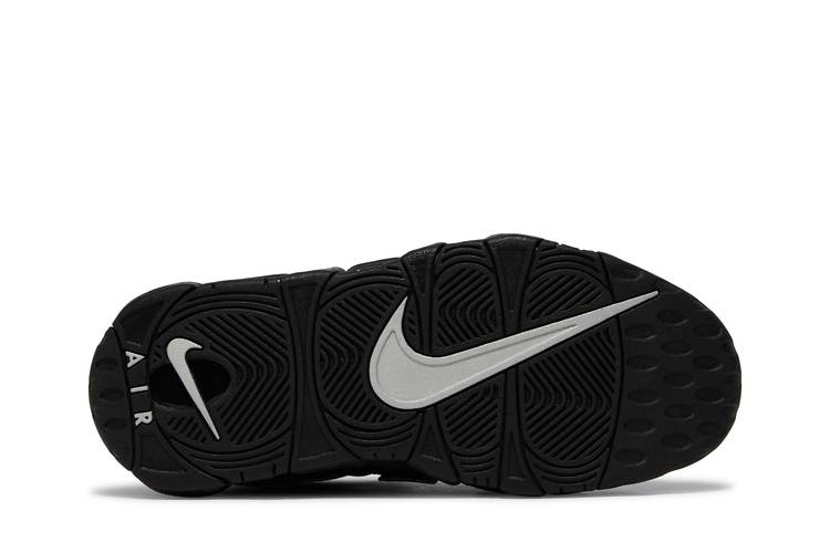 DN8008 - custom nike shoes in size 15 inches conversion - Nike Air More  Uptempo 'Black Metallic Silver