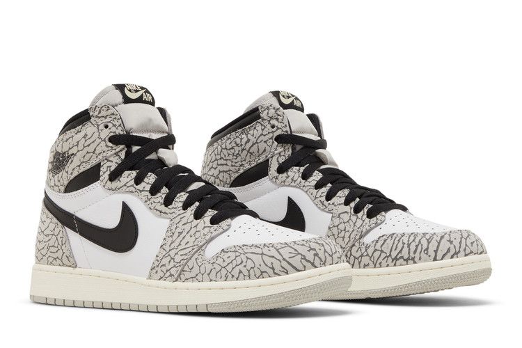 Air Jordan 1 Retro High OG GS 'White Cement'