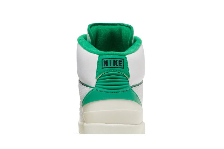 Air Jordan 2 RETRO Gs Whitelucky Greenoff Whitelt Steel Grey