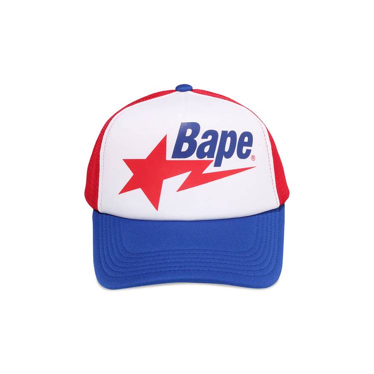 Buy BAPE Sta Mesh Cap 'Red/Navy' - 1CPI 801 005 RED NAVY | GOAT