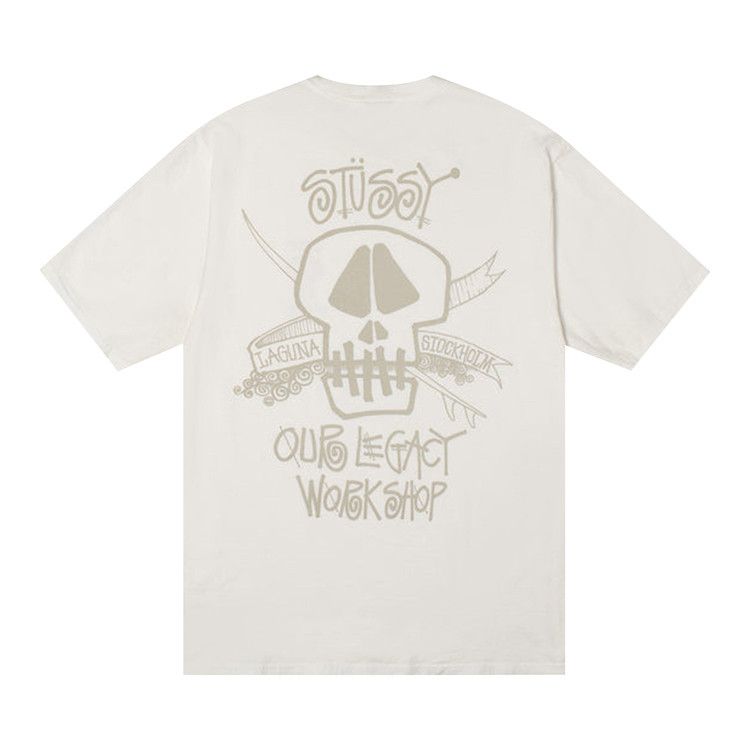【Stussy x Our Legacy】 Surf Skull Pigment Dyed Black Our Legacy - OL Surf Skull Pig. Dyed Tee Black