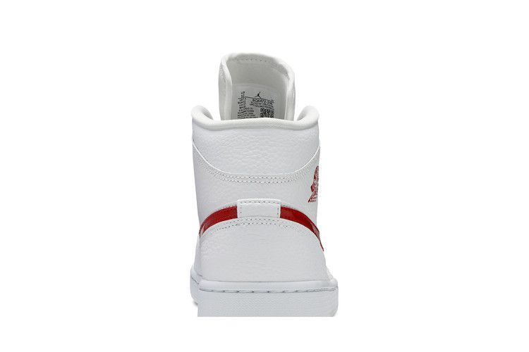 Wmns Air Jordan 1 Mid 'white University Red'