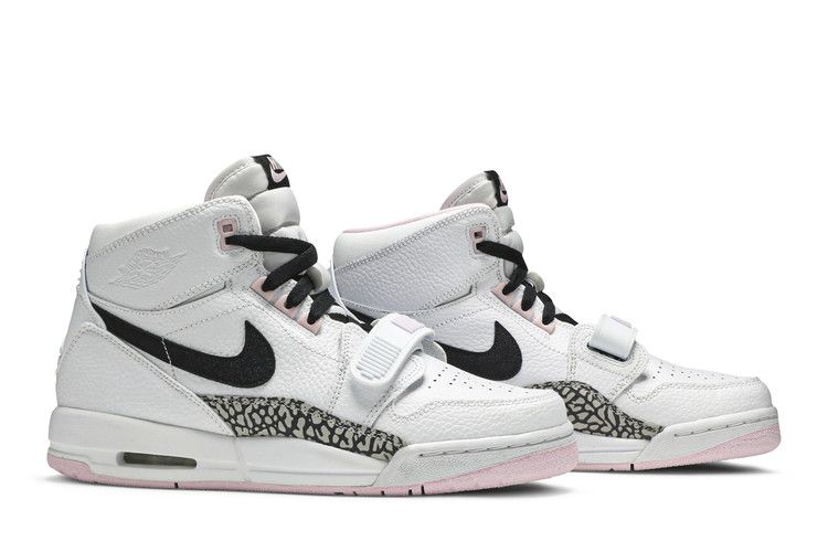 Jordan legacy 312 white black best sale pink foam