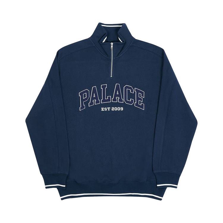 Buy Palace P-Est Zip Crew 'Navy' - P19CS093 | GOAT