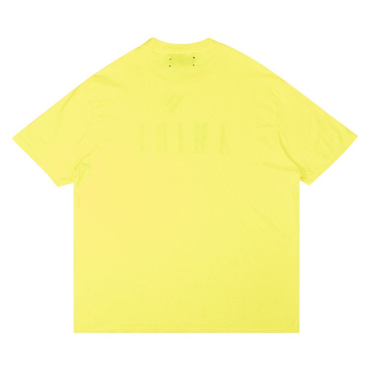 Amiri Core Logo Shorts-Sleeve T-Shirt Yellow