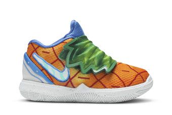 Spongebob×Kyrie 5 \"Pineapple House\" Nike SpongeBob SquarePants x Kyrie 5 Pineapple House for Sale