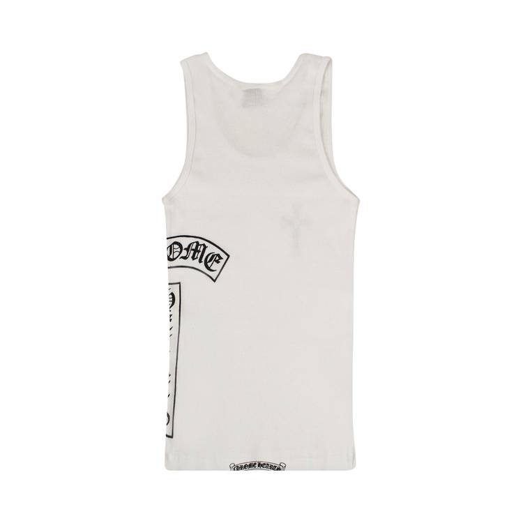 Buy Chrome Hearts Ribbed Side Logo Tank Top 'White' - 1383 1000001RSLTT  WHIT