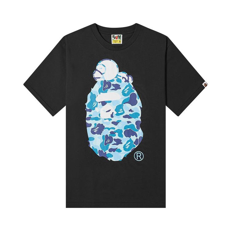 Bape Abc Camo Milo On Big Ape Tee 'black/Blue'