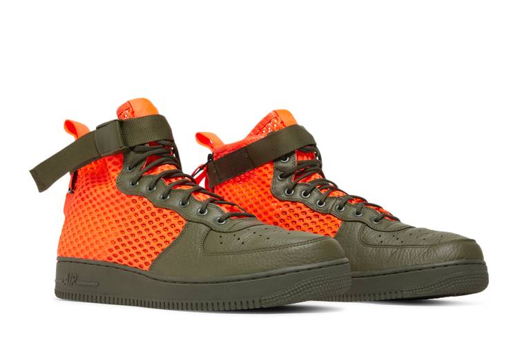 Buy SF Air Force 1 Mid QS 'Cargo Khaki Crimson' - AA7345 300 | GOAT