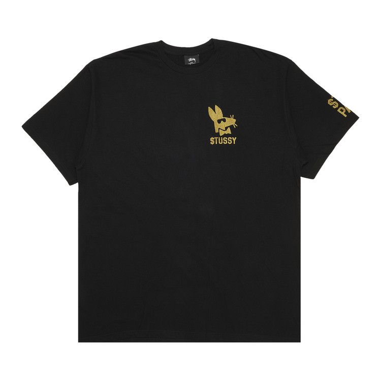 Buy Stussy Stay Paid Tee 'Black/Gold' - 1903526 BLAC | GOAT