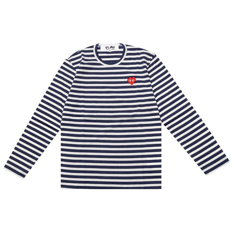 COMME des GARCONS PLAY Striped Cotton T shirt