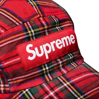 Supreme Heather Plaid Camp Cap グリーン 08aw Supreme Heather Plaid