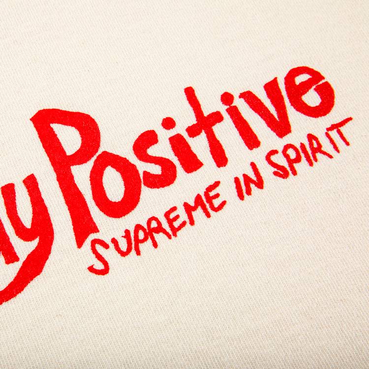 Buy Supreme Stay Positive Tee 'Natural' - FW20T17 NATURAL | GOAT