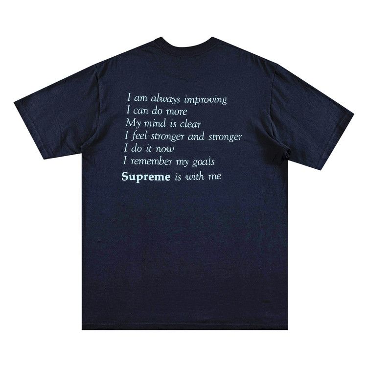Buy Supreme Stay Positive Tee 'Navy' - FW20T17 NAVY | GOAT