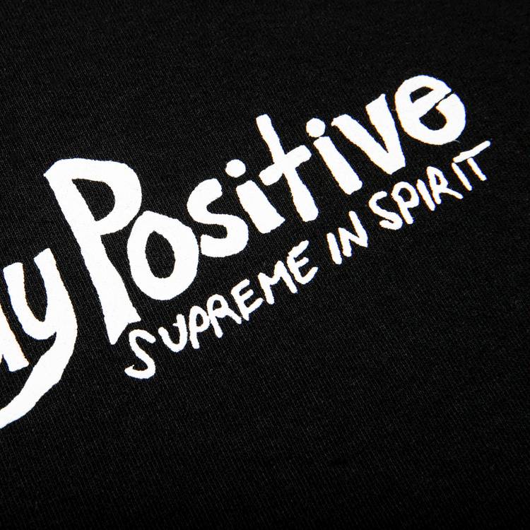 Buy Supreme Stay Positive Tee 'Black' - FW20T17 BLACK | GOAT