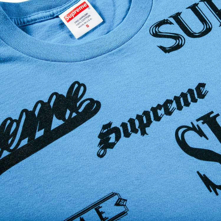 Buy Supreme Multi Logo Tee 'Bright Blue' - FW20T8 BRIGHT BLUE
