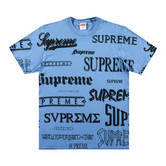 Buy Supreme Multi Logo Tee 'Bright Blue' - FW20T8 BRIGHT