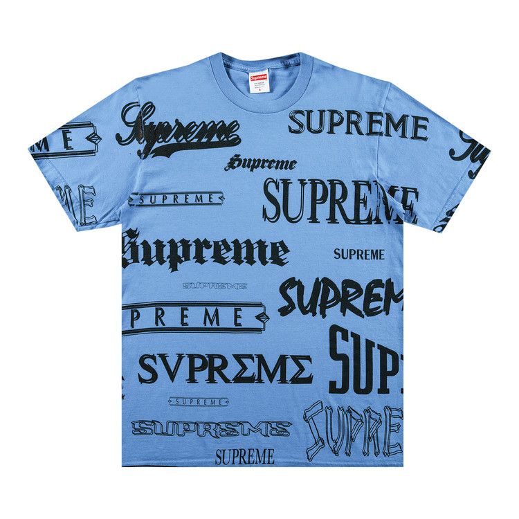 Buy Supreme Multi Logo Tee 'Bright Blue' - FW20T8 BRIGHT BLUE | GOAT