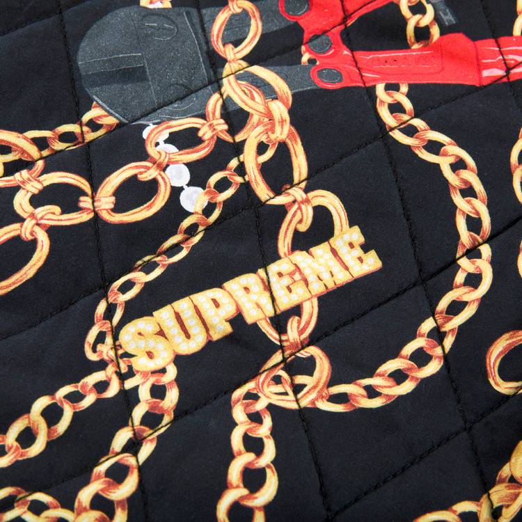 Buy Supreme Chains Quilted Jacket 'Black' - FW20J57 BLACK | GOAT