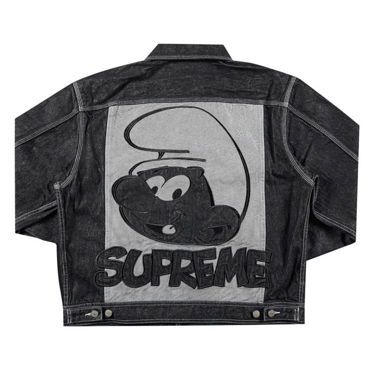 Buy Supreme x Smurfs Denim Trucker Jacket 'Black' - FW20J41 BLACK 